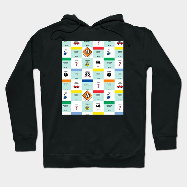 Monopoly cardboard game Hoodie by Milatoo